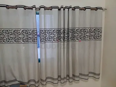 Curtain with rods