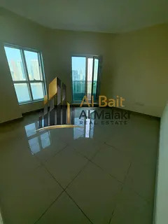 Three bedrooms and a living room with balcon in Al Taawun with the latest views and a new tower. ren
