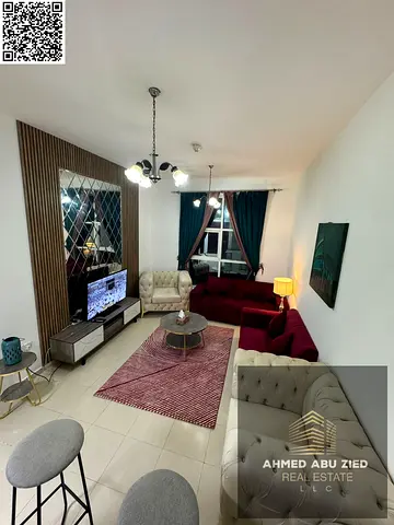 Monthly 1 Bedroom Apartment in City Tower Ajman – Opposite Grand Mall – All Bills Included Internet Parking Balcony 2 Bathrooms