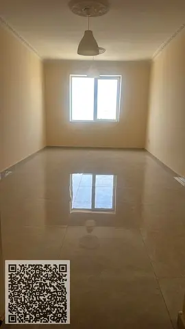 Two-bedroom apartment with a living room for annual rent in Ajman, Al Nuaimiya 3. Annual rent is AED 48,000 payable in four installments. The apartmen