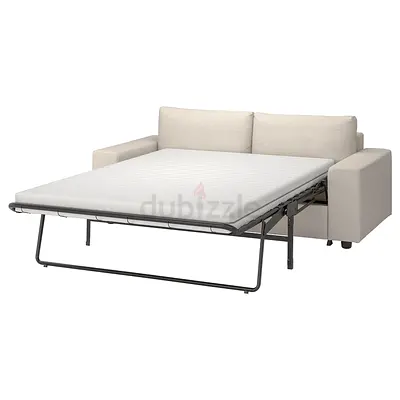 Pull out IKEA Vimle two seater sofa bed with mattress