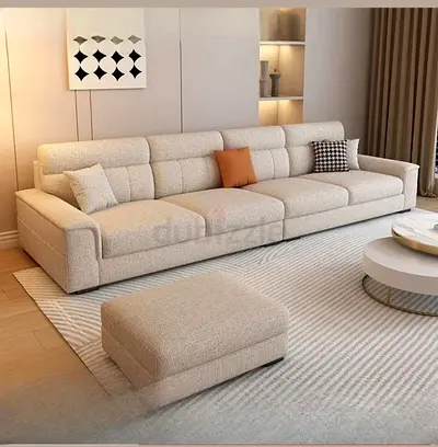 Beige colour 4 seater sofa Available