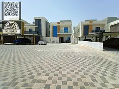 For rent a villa in Al Helio 2 in Ajman, 5 master bedrooms, a majlis, a hall, a maid's room, and