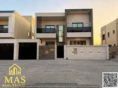 🏡 Luxury Modern Stone-Faced Villa for Sale in Al Zahya, Ajman | Prime Location | Ready to Move In