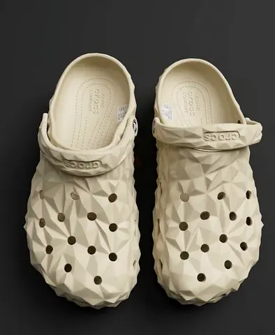 Beige Crocs Classic Clog - Good Condition