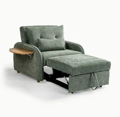 Caelan Sage Single Seater Sofa Bed - OC Home