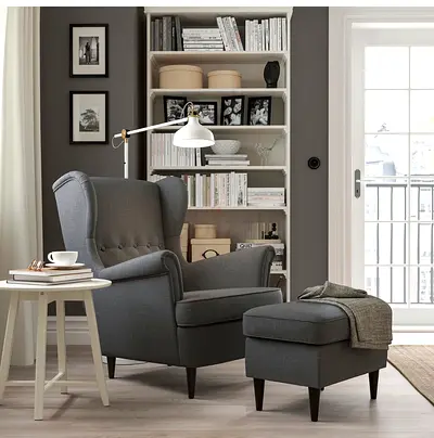 Ikea Armchair with footstool