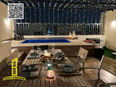 Furnished villa for rent with private pool and rooftop terrace, close to all public services.