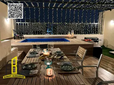 Furnished villa for rent with private pool and rooftop terrace, close to all public services.