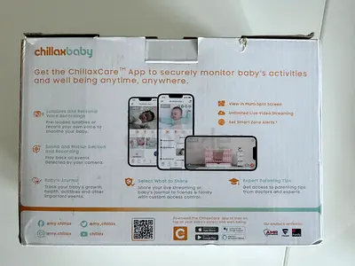 Chillaxbaby WiFi Baby Monitor (ChillaxCare App) - Boxed