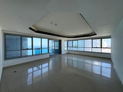 شقه غرفه وصاله _ ابراج الكورنيش عجمان _ تكييف مركزي _ سكن عائلات _ مساحات كبيره