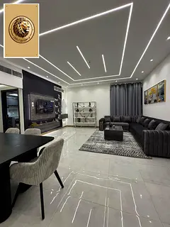 Furnished room and living room for rent Ajman Walk Full sea view First occupancy Lowara 1, Star1 Tow