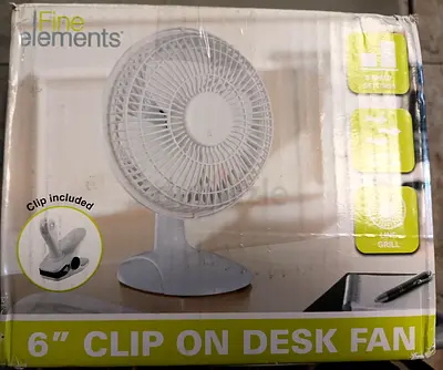 6 Clip On Desk Fan