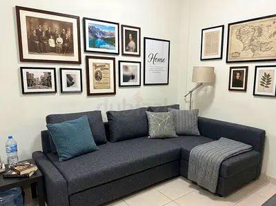 sofa bed with strong metal mechanism and soft foam seating