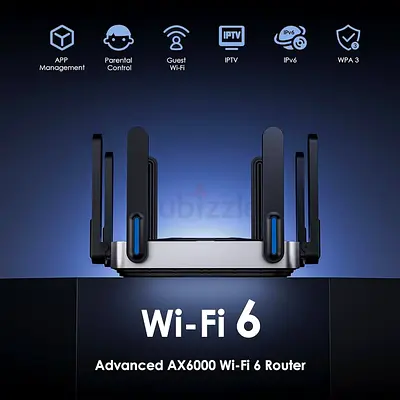 WAVLINK AX6000 Dual-Band WiFi 6 Router, 2.5G Multi-Gig Ports