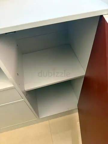 White drawer shelf
