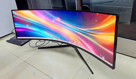 The Samsung Odyssey G9 (49-inch) is a super ultrawide curved gaming monitor, known for its immersive