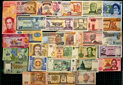 30 DIFFERENT COUNTRIES MIX BANKNOTE SET No1