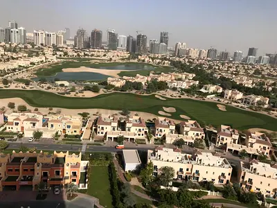 Furnished Studio with Golf  Garden view available for rent in sports city for 47.500 AED