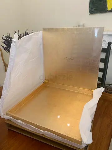 BATEEL Luxury Wooden Gold Leaf Box Large