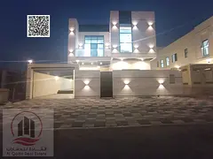 For sale, a villa in Ajman Al Helio, 5 master rooms, a Majles room, a hall, and a maid’s room, fre