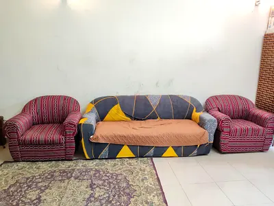 3-piece sofa set (3-seater + 2 armchairs) - used
