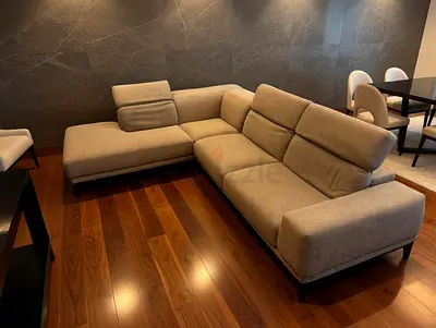 Natuzzi Italian L shape sofa