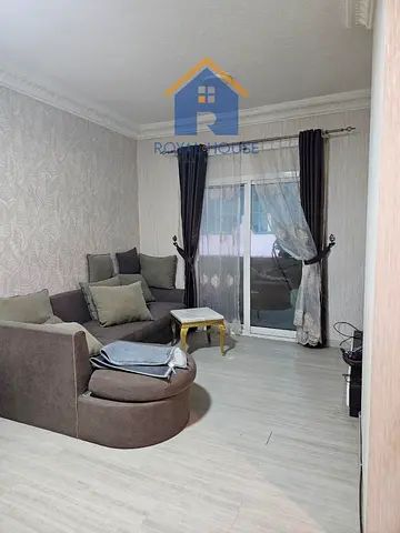 Two bedrooms and a living room in Al Majaz 2, with a direct front view, furnished.