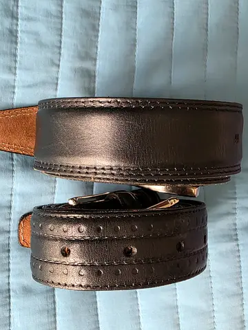 Leather Belt Black made in Turkey, 25 AED