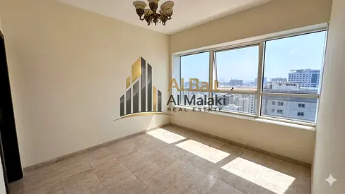 Two bedrooms and salon ,open view, everything free, for rent in al taawun sharjah