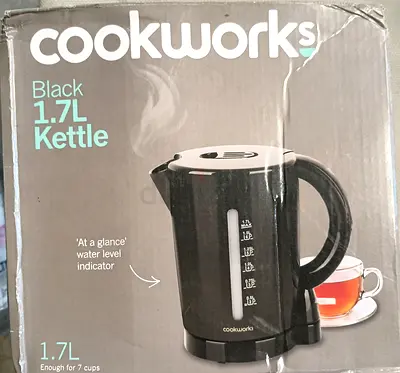 Cookworks 1.7L Kettle - Black