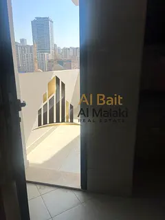 Two bedrooms, a living room, and a balcony in Al Taawun, right on the Dubai exit. Brand new building