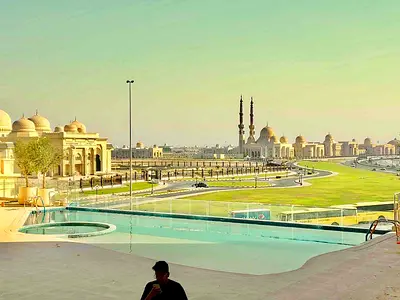 Brand new 3bhk apartment with balcony wardrobe three washroom close to university new Muwaileh Sharjah