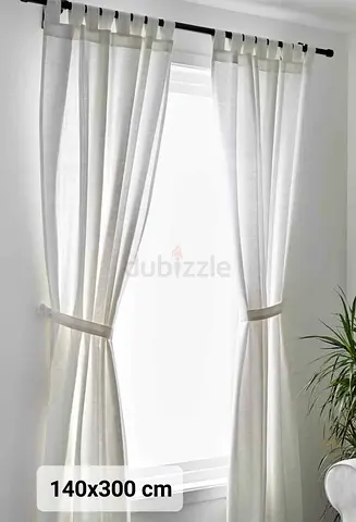 Ikea white curtains (4 pieces)