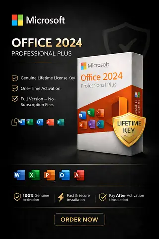 Genuine Microsoft Office 2024 Professional Plus – Lifetime Key! Sale!!!!!!