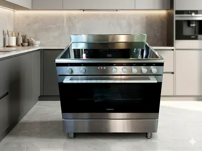 Siemens full electric ceramic 5 hobs cooking range oven fan stove by bnm 90x60