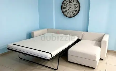 Vimle Beige L-shaped sectional sofa bed with chaise - good condition