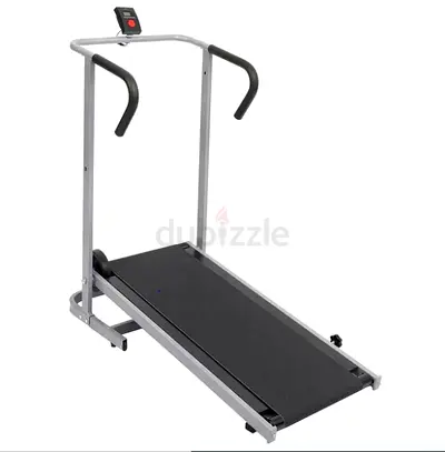 Foldable Manual Treadmill - Compact Entry-Level Running Machine