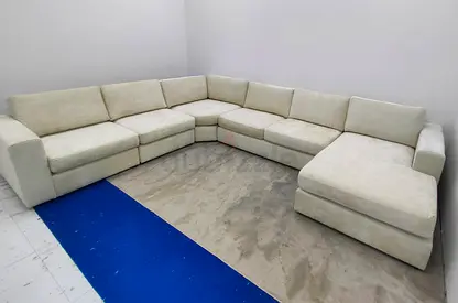 Home center beige color Ushape sofa
