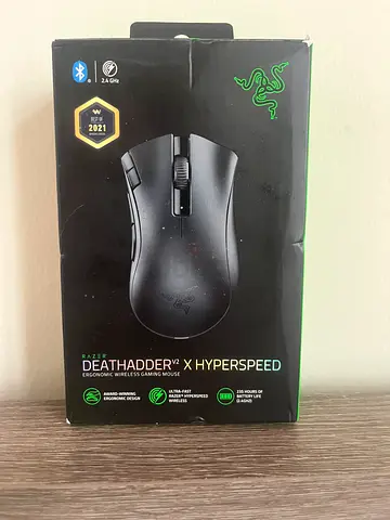 Razer deathadder v2 x hyperspeed Wireless 14000 dpi open box