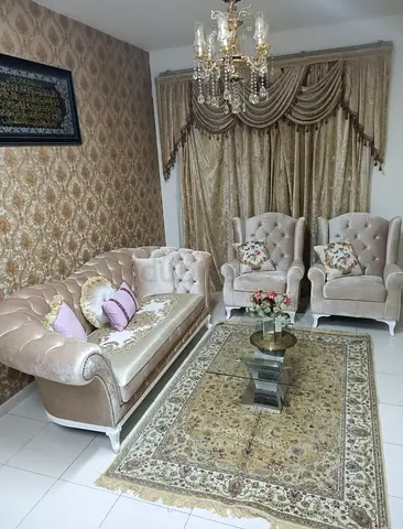 Elegant Living Room Set with Sofa and Chairs