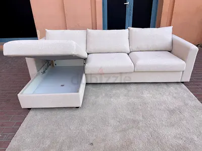 IKEA vimle L Shape Sofa Bed Beige Excellent Condition