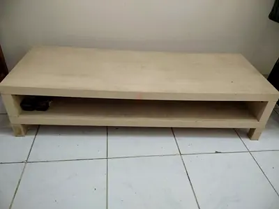 Light wood low TV stand / media console