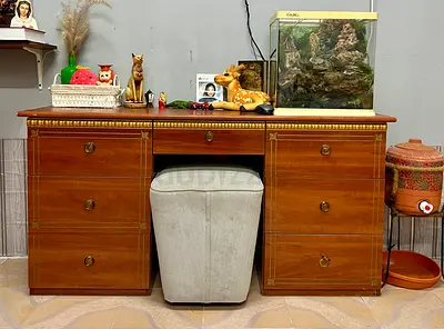 Multipurpose Wooden Table with Storage Premium Look