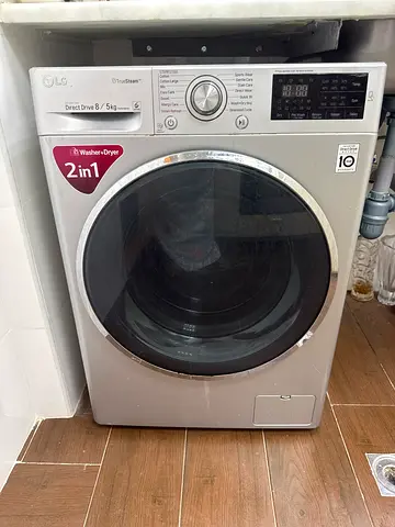 LG 2-in-1 Front Load Washer Dryer (Silver)