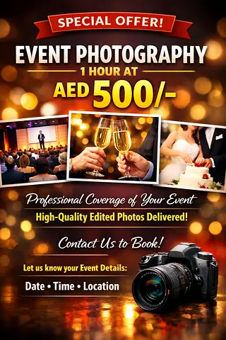 Aed 500 ⭐️⭐️⭐️⭐️⭐️Event Photography Freelancer