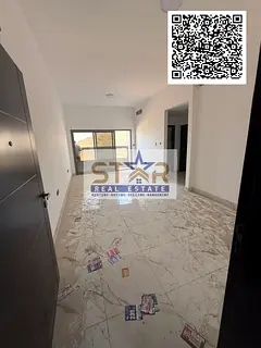 One-bedroom apartment with a living room, first tenant, with one month free, annual rent in Ajman Al