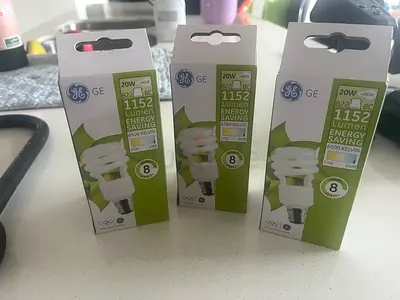 GE Energy Saving Light Bulbs - Pack of 3