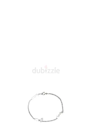 Saint Laurent Cassandre Charm Logo Plaque Bracelet