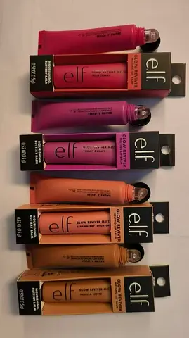 e.l.f. lip balms/tints — set of 6 assorted shades, mostly boxed